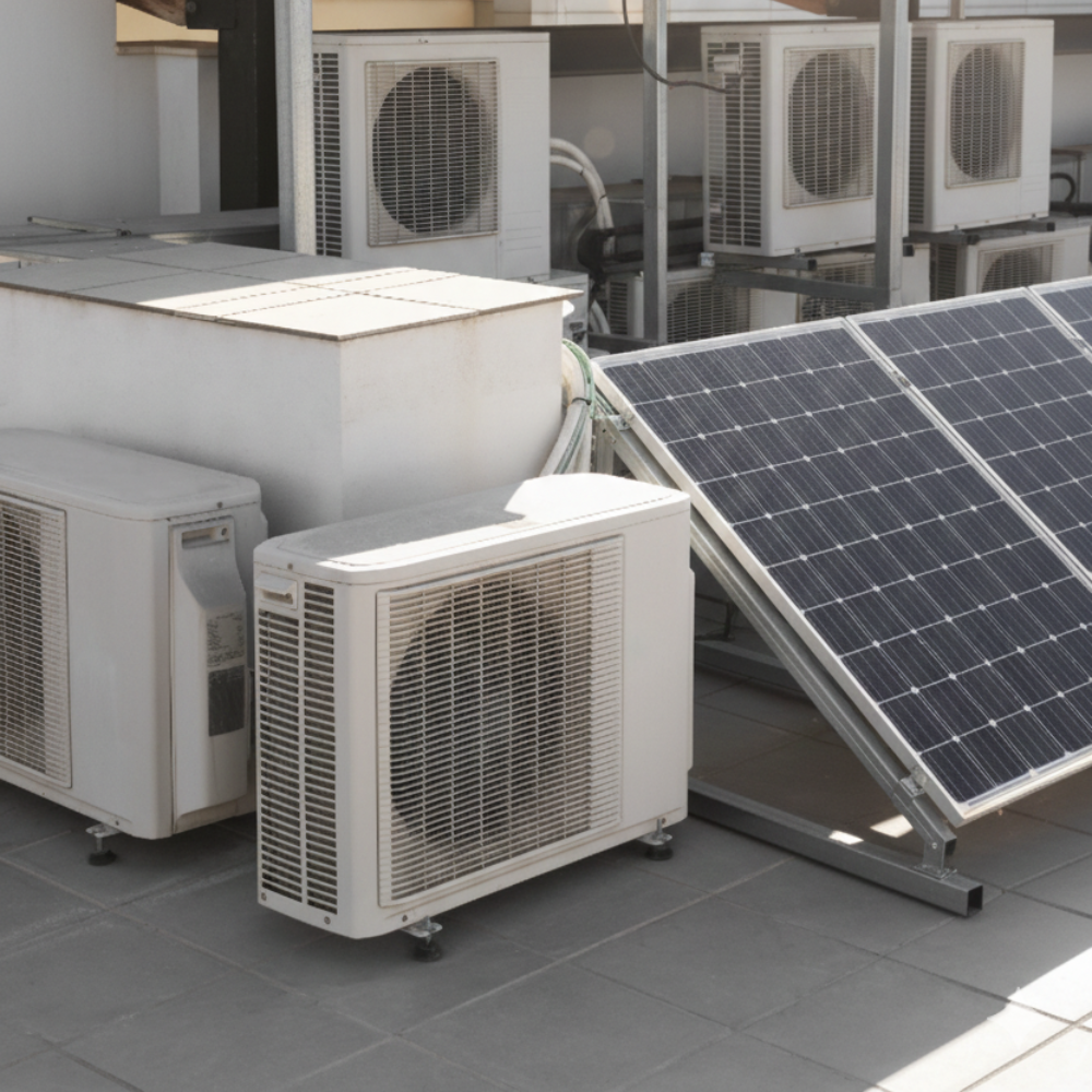 Aire Acondicionado con panel solar