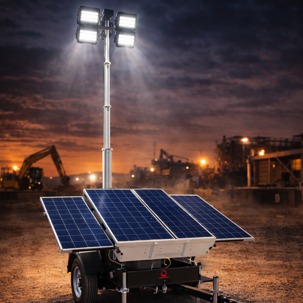 torres de iluminación solar