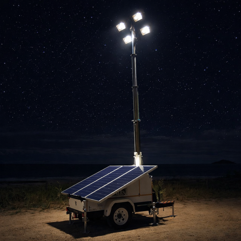 ventajas de las torres de iluminación solar